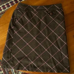 LLBean wool knee-length skirt